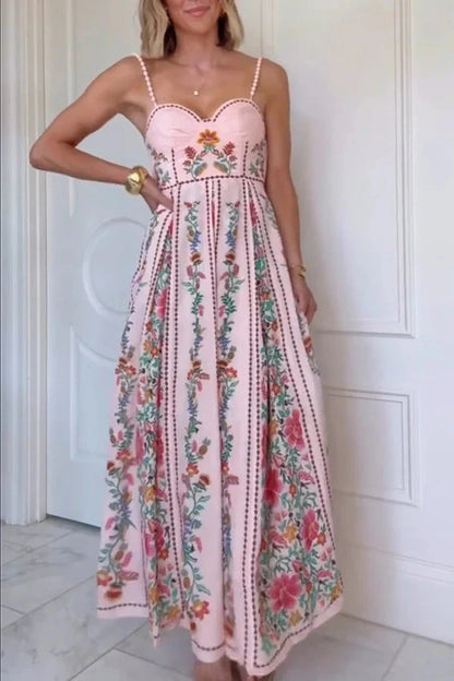 La Vie en Rose Cascade Maxi Dress