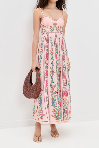 La Vie en Rose Cascade Maxi Dress
