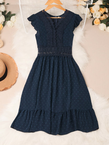 Indigo Charm Mini Dress