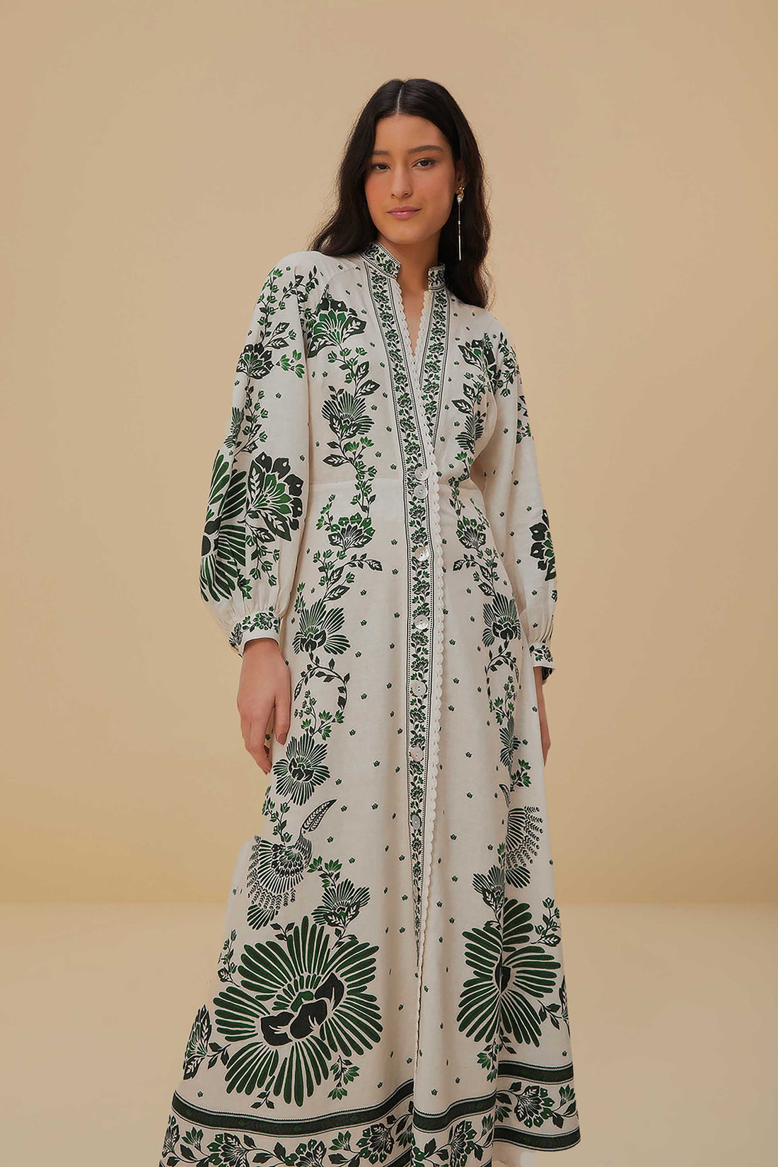 Verdant Charm Maxi Dress