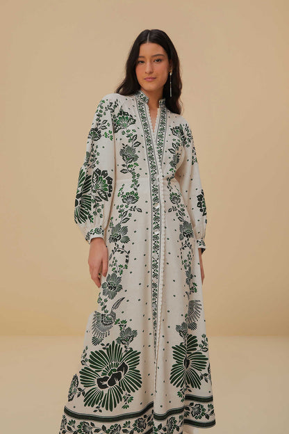 Verdant Charm Maxi Dress