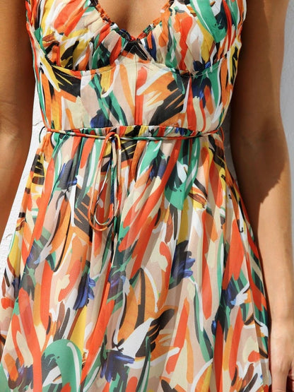 Sun - Drenched Bloom Midi Dress - TheBohoBloom