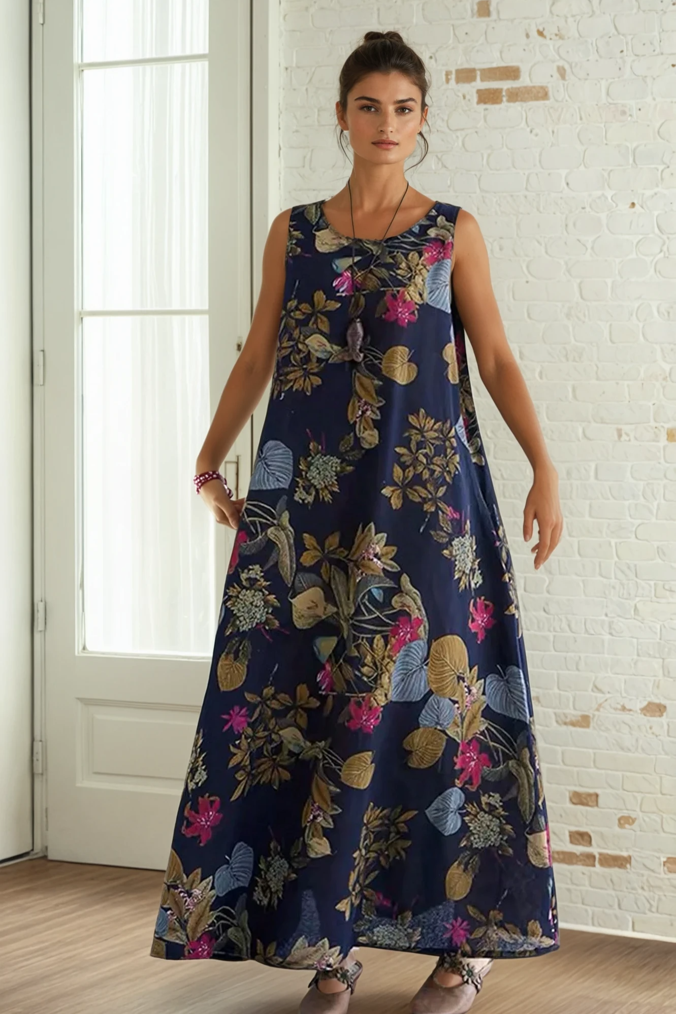 Quiet Flora Drift Maxi Dress