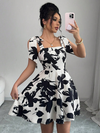 Monet’s Bloom Mini Dress