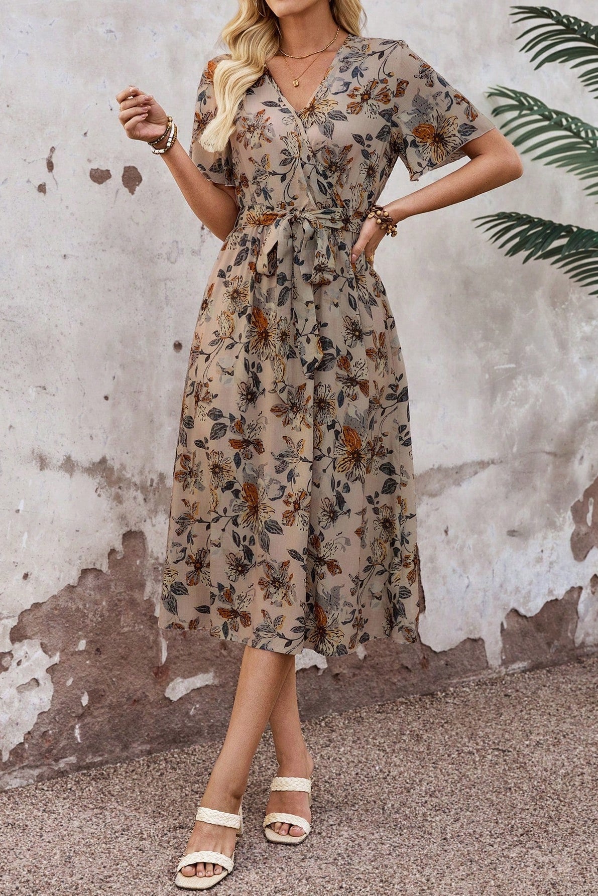 Duskshade Garden Midi Dress