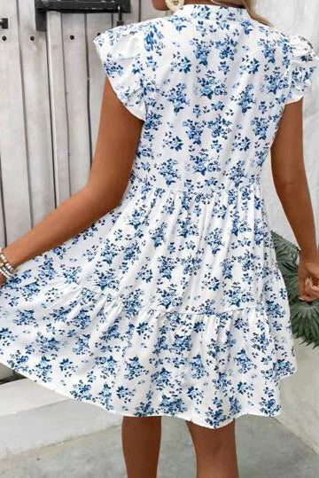 Delft Charm Mini Dress