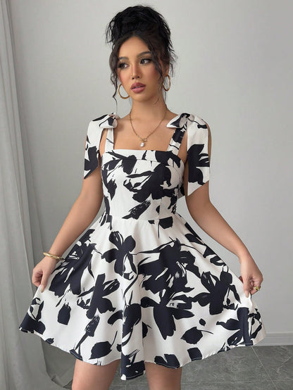 Monet’s Bloom Mini Dress