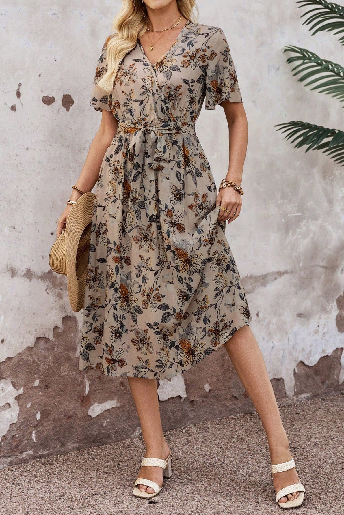 Duskshade Garden Midi Dress