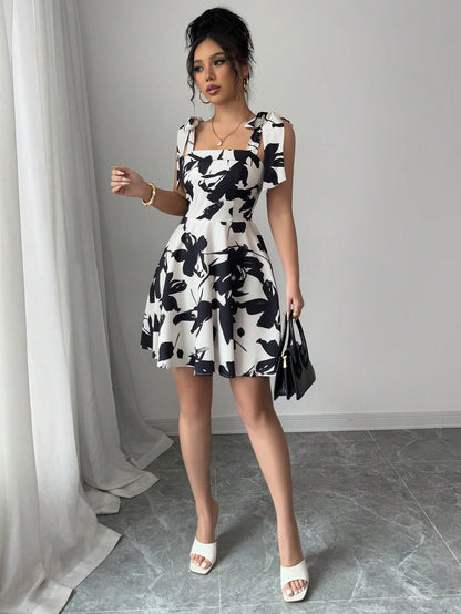 Monet’s Bloom Mini Dress