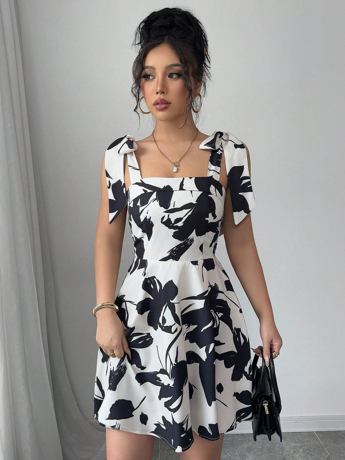 Monet’s Bloom Mini Dress