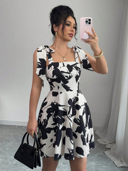 Monet’s Bloom Mini Dress