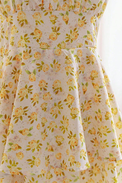 Belle Botanique Tier Midi Dress