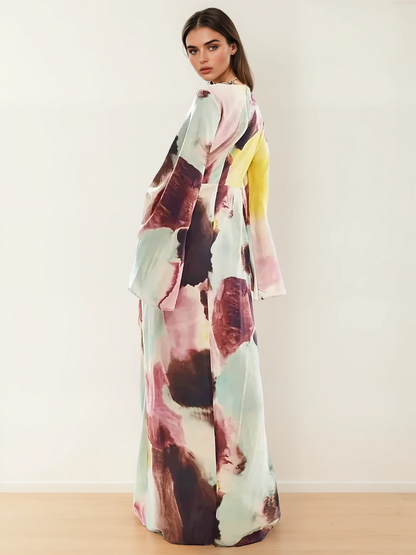 Serene Palette Maxi Dress