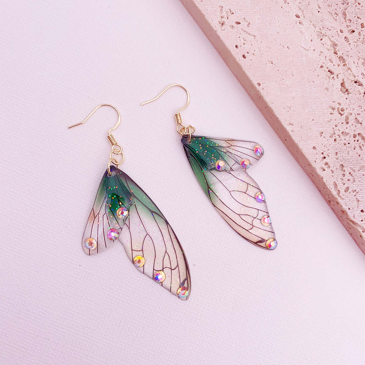 Enchanted Mist Butterfly Earrings