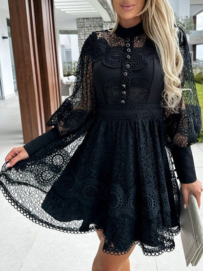 Romance in Lace Mini Dress