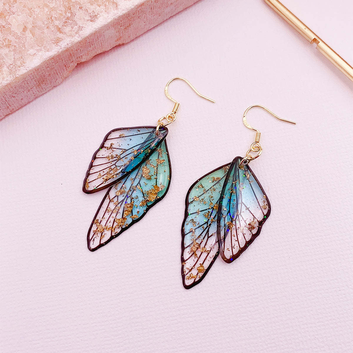 Enchanted Mist Butterfly Earrings