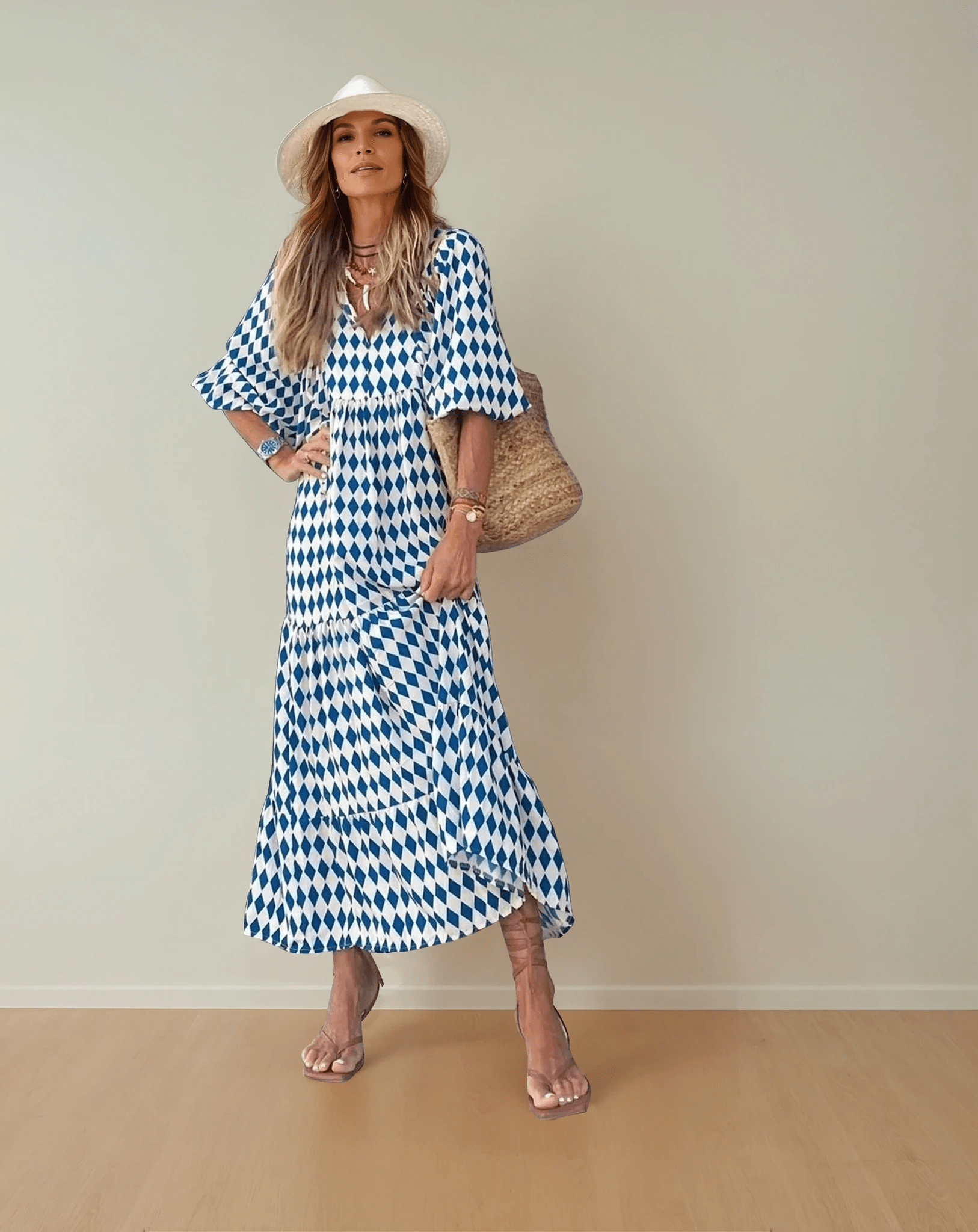 Portofino Escape Midi Dress - TheBohoBloom