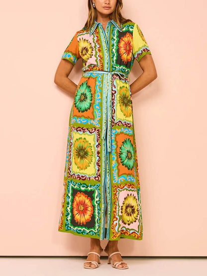 Florabelle Vintage Maxi Dress - TheBohoBloom