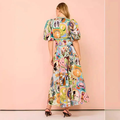 Wonderland Whirl Midi Dress