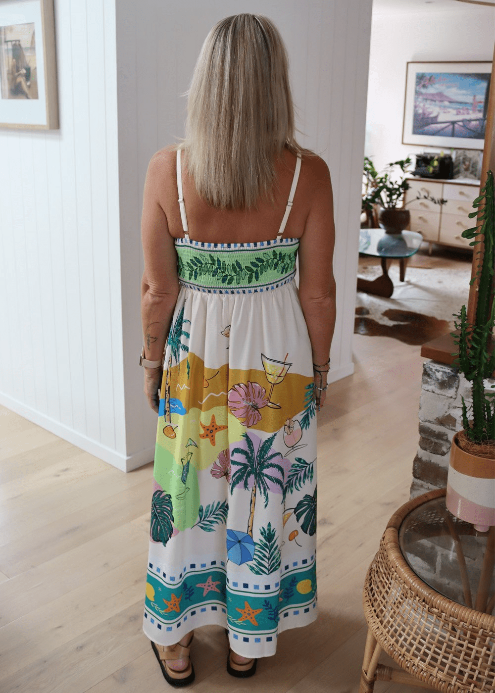 Resort Bliss Sleeveless Midi Dress - TheBohoBloom