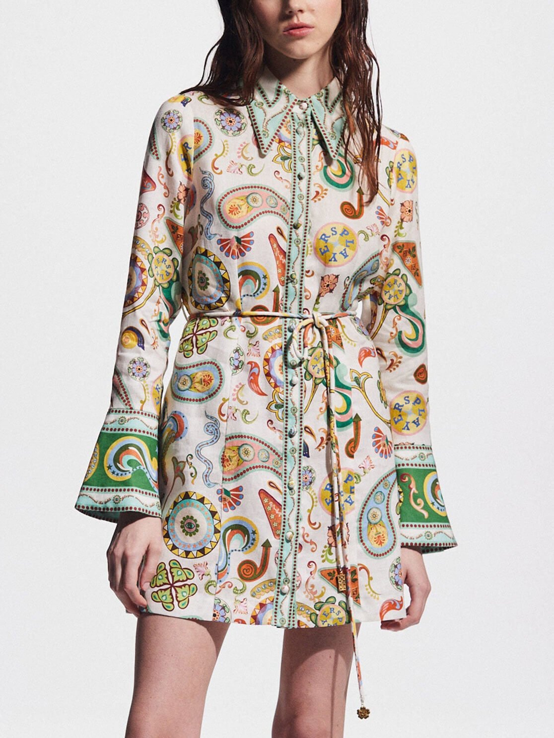 Paisley Carnival Mini Dress - TheBohoBloom