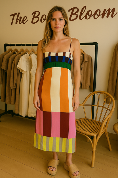 Geo Chic Paloma Maxi Dress