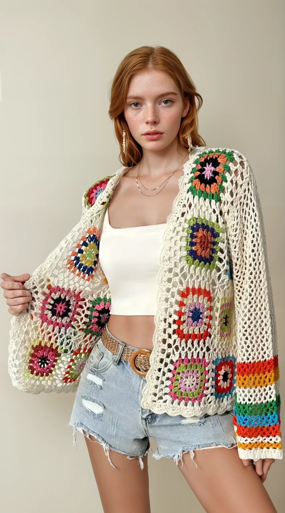 Handmade Wanderlust Knit Cardigan