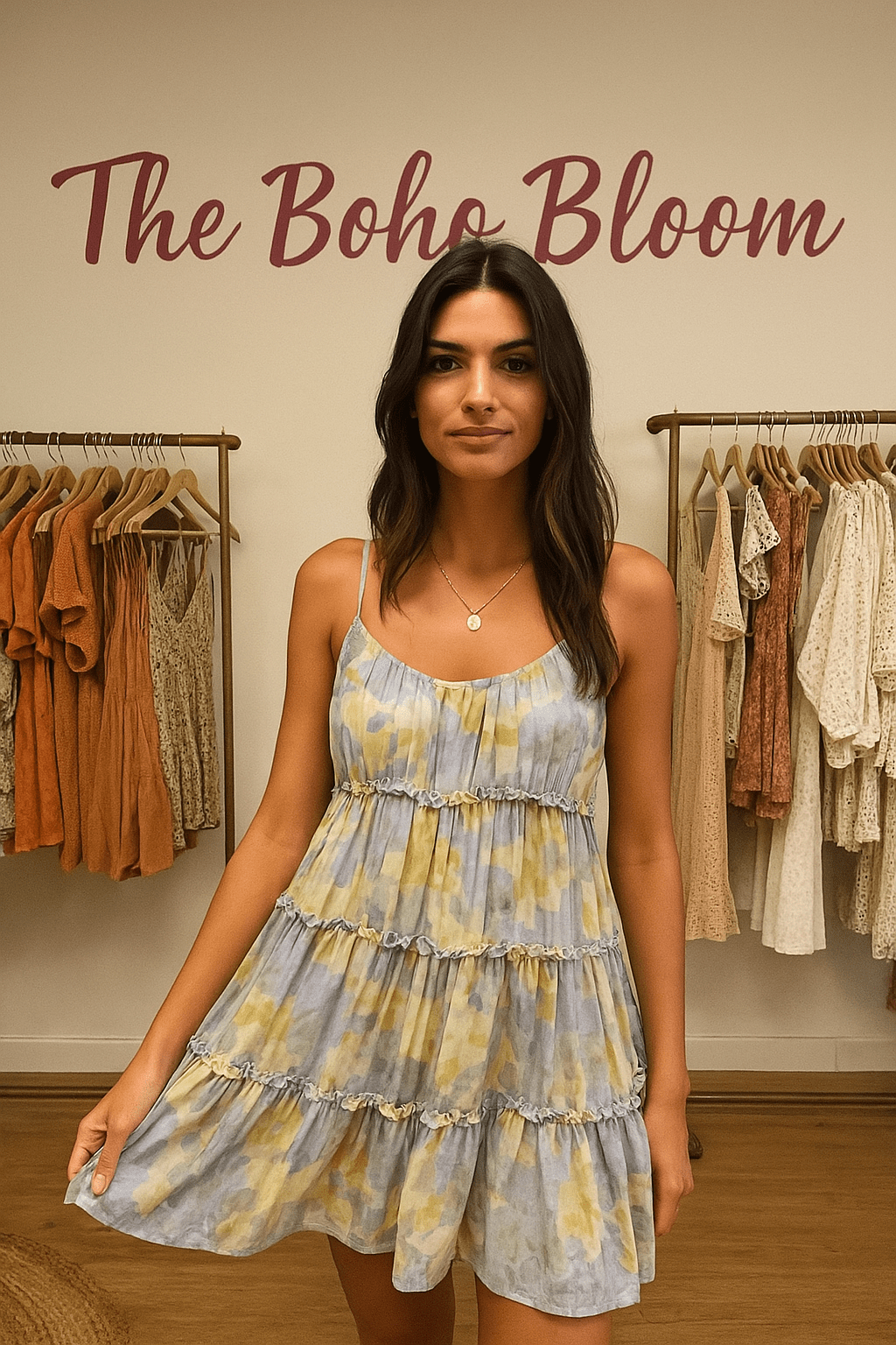 Sunlit Bloom Mini Dress - TheBohoBloom