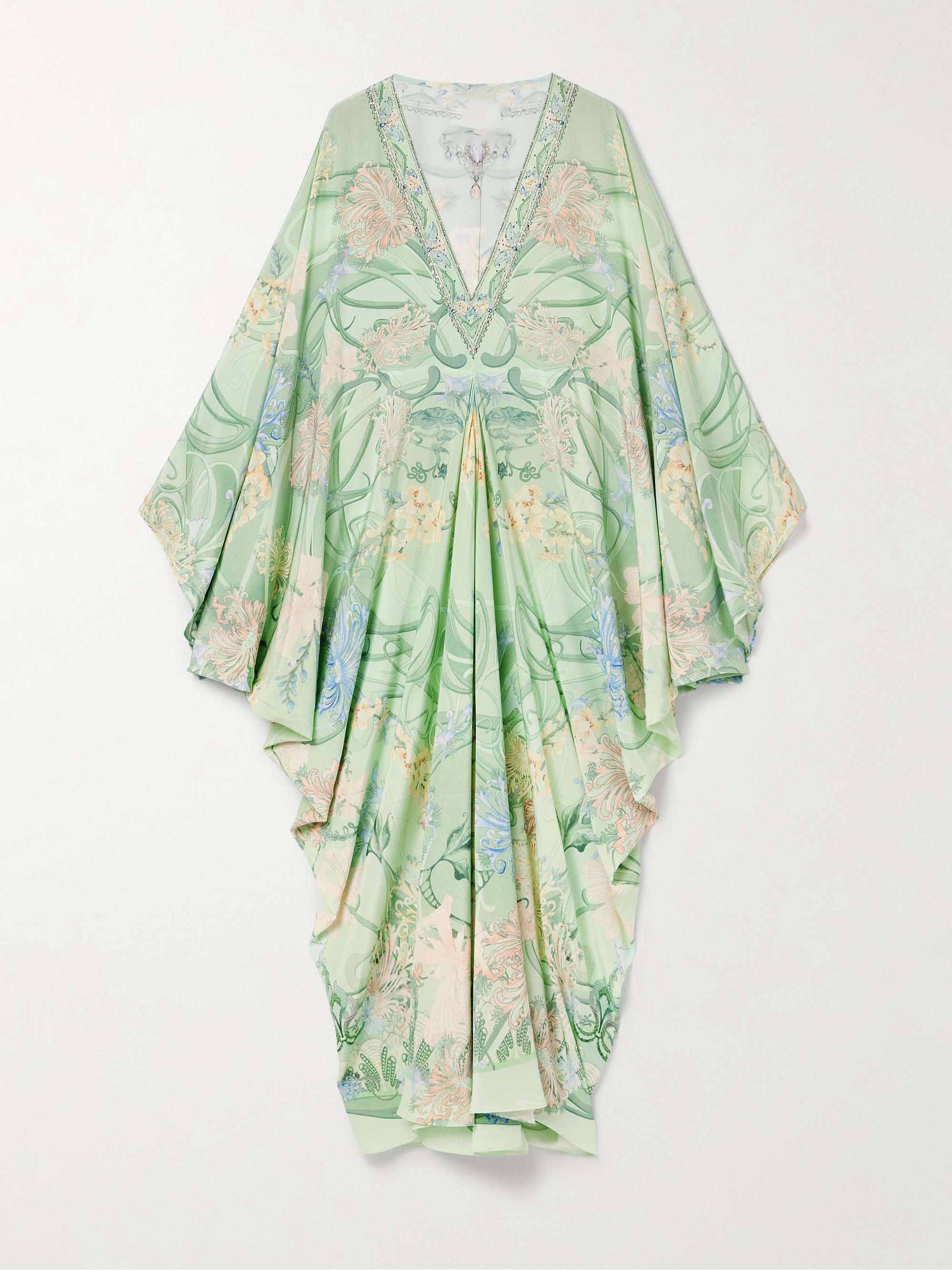 Tropical Breeze V - Neck Midi Dress - TheBohoBloom