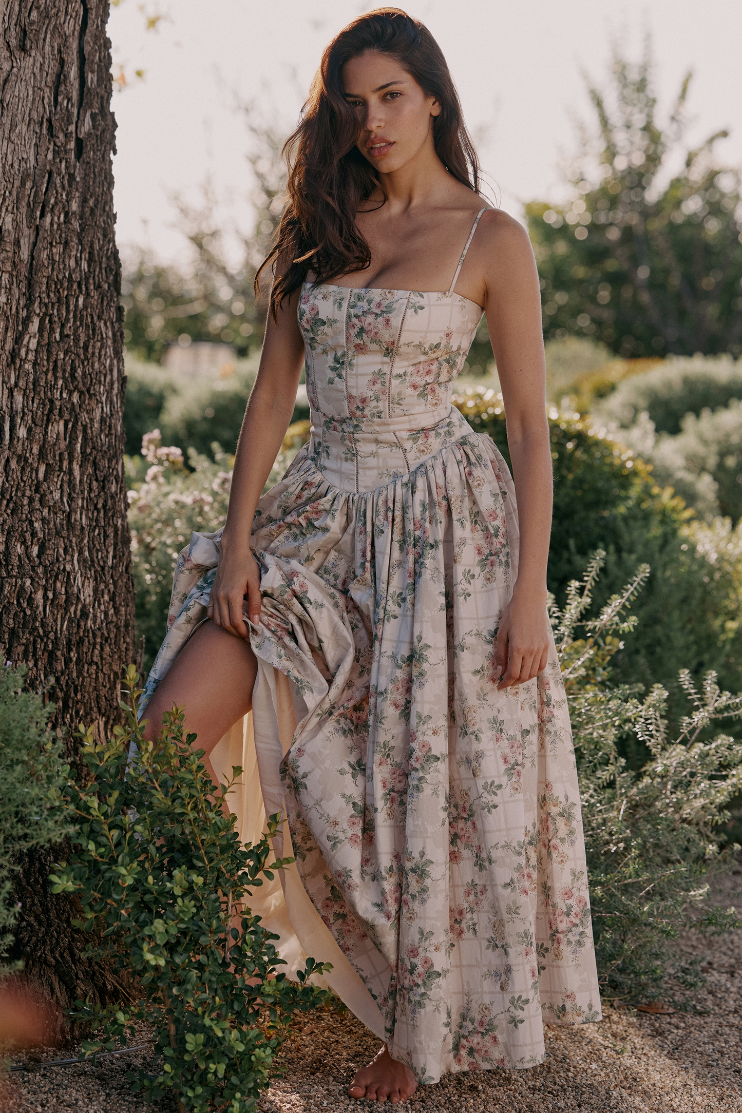 Blushing Ivy Summer Midi Dress