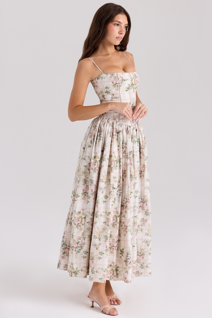 Blushing Ivy Summer Midi Dress