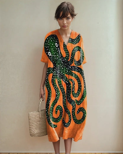 Mystic Octopus Midi Dress