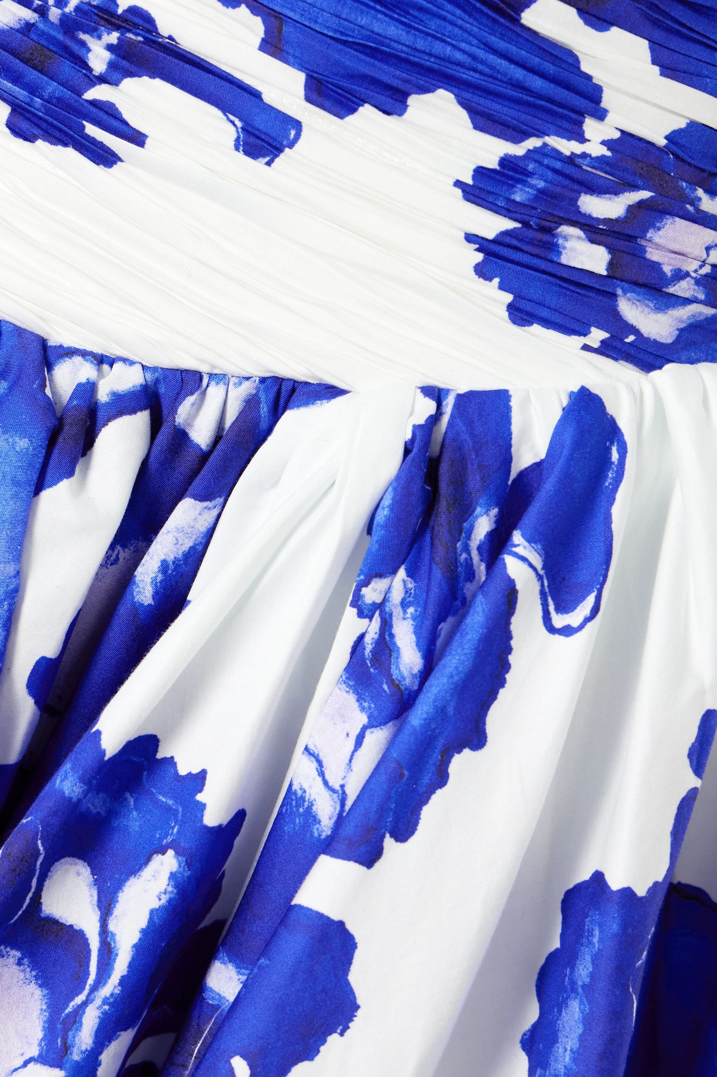 Sapphire Bloom Cascade Maxi Dress
